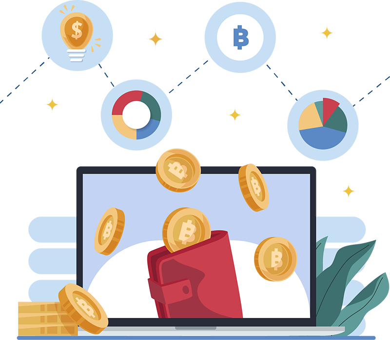 Digital Gold Concept